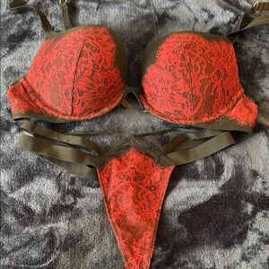 Victoria's Secret Red Lace Bra Intimates